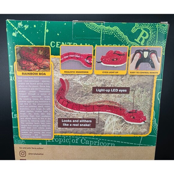 Terra by Battat RC Rainbow Boa Snake Infrared Remote Control Toy 6+ - Picture 4 of 6